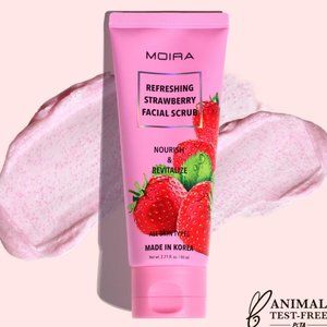 Moira Cosmetics, Facial Scrub, Refreshing Strawberry